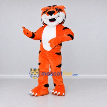 Custom Orange Black and White Tiger Mascot Costume Adult Full Body Suit for Wildlife Events Custom Orange Black and White Tiger Mascot Costume Adult Full Body Suit for Wildlife Events