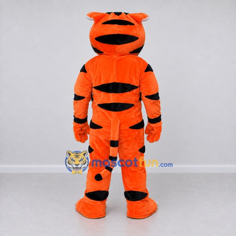 Custom Orange Black and White Tiger Mascot Costume Adult Full Body Suit for Wildlife Events Custom Orange Black and White Tiger Mascot Costume Adult Full Body Suit for Wildlife Events