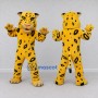 Custom Yellow and Black Leopard Mascot Costume Adult Full Body Suit for Wildlife Events