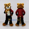 Custom Yellow Black and Red Tiger in Tailcoat Mascot Costume Adult Full Body Suit for Themed Parties Custom Yellow Black and Red Tiger in Tailcoat Mascot Costume Adult Full Body Suit for Themed Parties