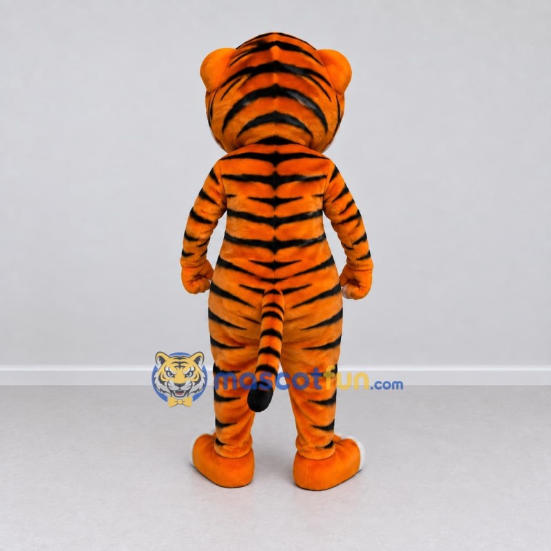 Custom Orange Black and White Tiger Mascot Costume Adult Full Body Suit for Children's Parties Custom Orange Black and White Tiger Mascot Costume Adult Full Body Suit for Children's Parties