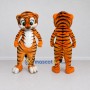 Custom Orange Black and White Tiger Mascot Costume Adult Full Body Suit for Children's Parties