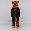 Custom Orange and Black Tiger in Sparkly Jacket Mascot Costume Adult Full Body Suit for Stage Shows Custom Orange and Black Tiger in Sparkly Jacket Mascot Costume Adult Full Body Suit for Stage Shows