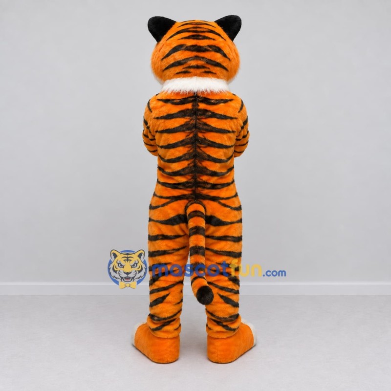 Custom Orange Black and White Tiger Mascot Costume Adult Full Body Suit for Wildlife Events Custom Orange Black and White Tiger Mascot Costume Adult Full Body Suit for Wildlife Events