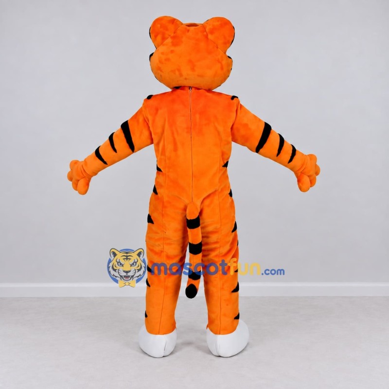 Custom Orange Black and White Tiger Mascot Costume Adult Full Body Suit for Wildlife Events Custom Orange Black and White Tiger Mascot Costume Adult Full Body Suit for Wildlife Events