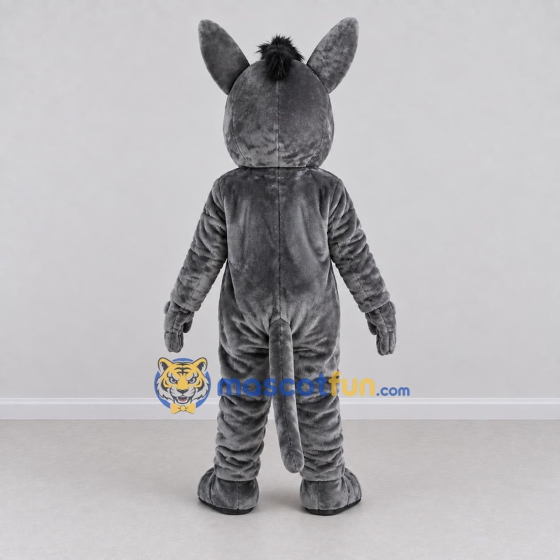 Custom Gray and White Donkey Mascot Costume Adult Full Body Suit for Farm Events Custom Gray and White Donkey Mascot Costume Adult Full Body Suit for Farm Events
