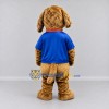 Custom Brown and Blue Dog in T-Shirt Mascot Costume Adult Full Body Suit for Pet Events Custom Brown and Blue Dog in T-Shirt Mascot Costume Adult Full Body Suit for Pet Events