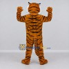 Custom Golden Brown Black and White Roaring Tiger Mascot Costume Adult Full Body Suit for Sports Events Custom Golden Brown Black and White Roaring Tiger Mascot Costume Adult Full Body Suit for Sports Events