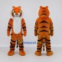 Custom Orange Black and White Tiger Mascot Costume Adult Full Body Suit for Wildlife Events