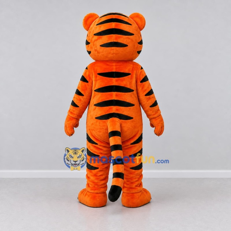 Custom Orange Black and White Tiger Mascot Costume Adult Full Body Suit for Wildlife Events Custom Orange Black and White Tiger Mascot Costume Adult Full Body Suit for Wildlife Events