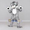 Custom White and Black White Tiger Mascot Costume Adult Full Body Suit for Wildlife Events