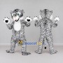 Custom White and Black White Tiger Mascot Costume Adult Full Body Suit for Wildlife Events
