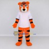Custom Orange Black and White Tiger in T-Shirt Mascot Costume Adult Full Body Suit for Sports Events Custom Orange Black and White Tiger in T-Shirt Mascot Costume Adult Full Body Suit for Sports Events