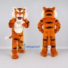 Custom Orange Black and White Muscular Tiger Mascot Costume Adult Full Body Suit for Sports Events Custom Orange Black and White Muscular Tiger Mascot Costume Adult Full Body Suit for Sports Events