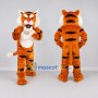 Custom Orange Black and White Muscular Tiger Mascot Costume Adult Full Body Suit for Sports Events