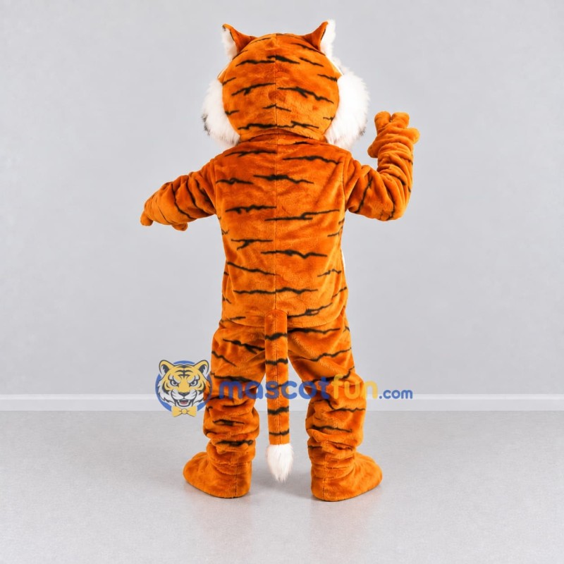 Custom Orange Black and White Roaring Tiger Mascot Costume Adult Full Body Suit for Wildlife Events Custom Orange Black and White Roaring Tiger Mascot Costume Adult Full Body Suit for Wildlife Events