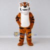 Custom Brown Black and White Tiger Mascot Costume Adult Full Body Suit for Wildlife Events Custom Brown Black and White Tiger Mascot Costume Adult Full Body Suit for Wildlife Events