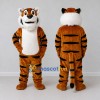 Custom Brown Black and White Tiger Mascot Costume Adult Full Body Suit for Wildlife Events Custom Brown Black and White Tiger Mascot Costume Adult Full Body Suit for Wildlife Events