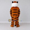 Custom Brown Black and White Tiger Mascot Costume Adult Full Body Suit for Wildlife Events Custom Brown Black and White Tiger Mascot Costume Adult Full Body Suit for Wildlife Events