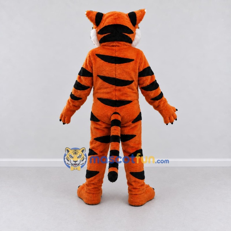 Custom Orange Black and White Tiger Mascot Costume Adult Full Body Suit for Wildlife Events Custom Orange Black and White Tiger Mascot Costume Adult Full Body Suit for Wildlife Events