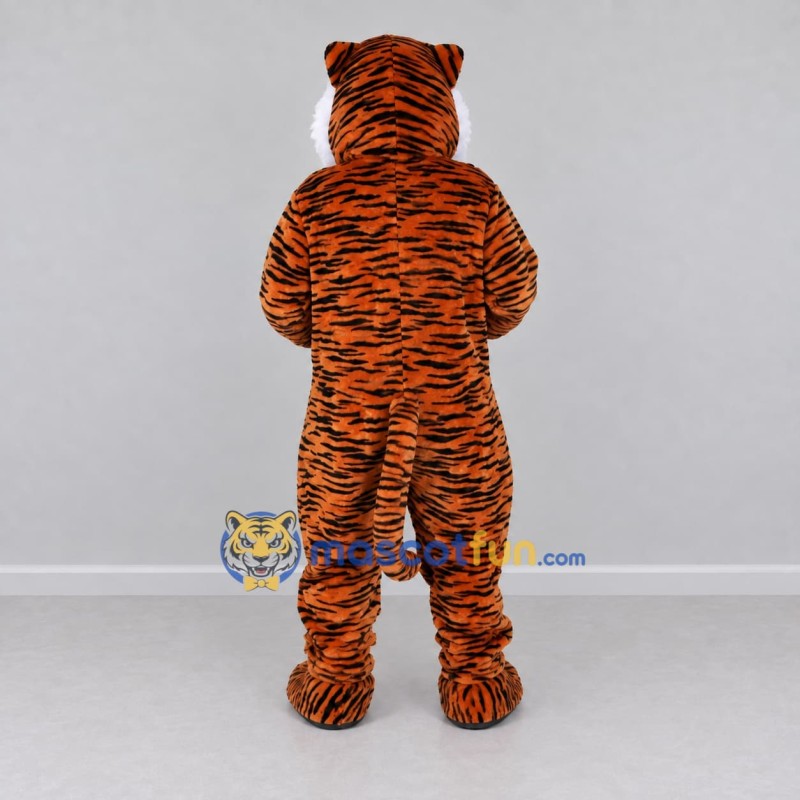 Custom Orange Black and White Tiger Mascot Costume Adult Full Body Suit for Wildlife Events Custom Orange Black and White Tiger Mascot Costume Adult Full Body Suit for Wildlife Events