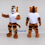 Custom Orange Black and White Tiger in Baseball Jersey Mascot Costume Adult Full Body Suit for Baseball Events