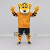 Custom Yellow Orange and Black Tiger in Sportswear Mascot Costume Adult Full Body Suit for Sports Events Custom Yellow Orange and Black Tiger in Sportswear Mascot Costume Adult Full Body Suit for Sports Events