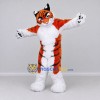 Custom Orange Black and White Tiger Mascot Costume Adult Full Body Suit for Wildlife Events Custom Orange Black and White Tiger Mascot Costume Adult Full Body Suit for Wildlife Events
