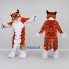 Custom Orange Black and White Tiger Mascot Costume Adult Full Body Suit for Wildlife Events Custom Orange Black and White Tiger Mascot Costume Adult Full Body Suit for Wildlife Events