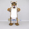 Custom Tan Black and White Tiger Mascot Costume Adult Full Body Suit for Wildlife Events Custom Tan Black and White Tiger Mascot Costume Adult Full Body Suit for Wildlife Events