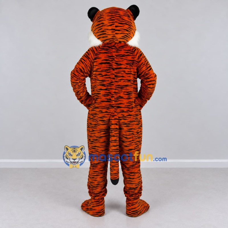 Custom Orange Black and White Tiger Mascot Costume Adult Full Body Suit for Wildlife Events Custom Orange Black and White Tiger Mascot Costume Adult Full Body Suit for Wildlife Events
