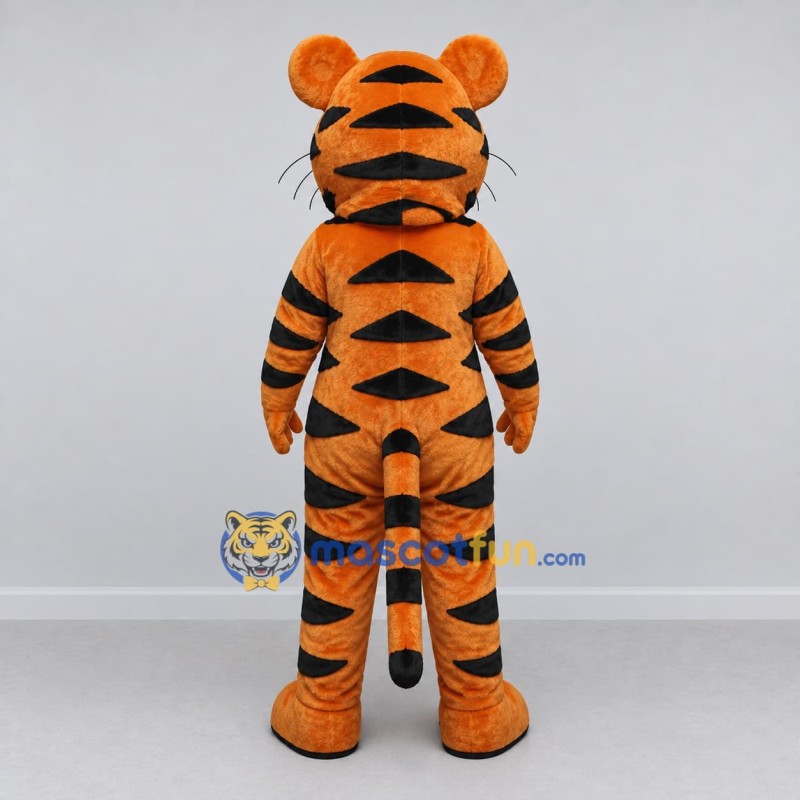 Custom Orange Black and White Tiger Mascot Costume Adult Full Body Suit for Wildlife Events Custom Orange Black and White Tiger Mascot Costume Adult Full Body Suit for Wildlife Events