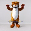 Custom Brown Black and White Tiger Mascot Costume Adult Full Body Suit for Wildlife Events Custom Brown Black and White Tiger Mascot Costume Adult Full Body Suit for Wildlife Events