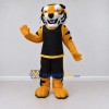 Custom Yellow Black and White Tiger in Sportswear Mascot Costume Adult Full Body Suit for Sports Events Custom Yellow Black and White Tiger in Sportswear Mascot Costume Adult Full Body Suit for Sports Events