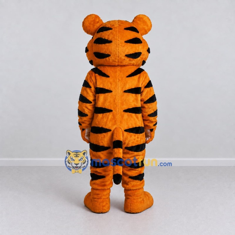 Custom Orange Black and White Tiger Mascot Costume Adult Full Body Suit for Wildlife Events Custom Orange Black and White Tiger Mascot Costume Adult Full Body Suit for Wildlife Events