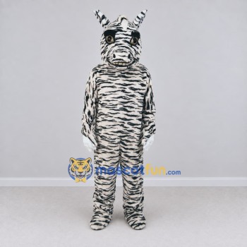 Custom Black and White Zebra Mascot Costume Adult Full Body Suit for Zoo Events