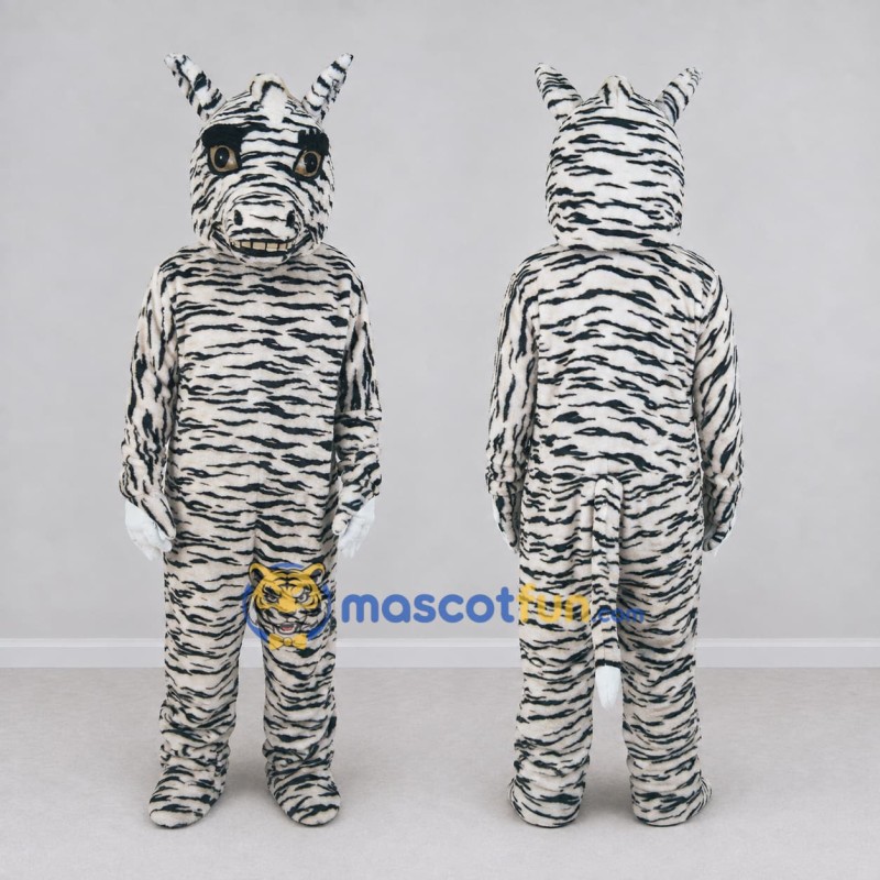 Custom Black and White Zebra Mascot Costume Adult Full Body Suit for Zoo Events Custom Black and White Zebra Mascot Costume Adult Full Body Suit for Zoo Events