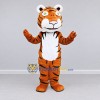 Custom Brown Black and White Tiger Mascot Costume Adult Full Body Suit for Wildlife Events Custom Brown Black and White Tiger Mascot Costume Adult Full Body Suit for Wildlife Events