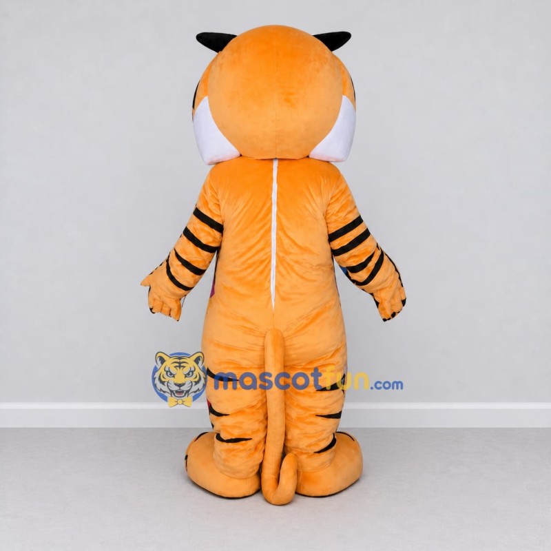 Custom Orange Black and White Tiger Mascot Costume Adult Full Body Suit for Wildlife Events Custom Orange Black and White Tiger Mascot Costume Adult Full Body Suit for Wildlife Events