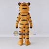 Custom Tan Black and White Tiger Mascot Costume Adult Full Body Suit for Wildlife Events Custom Tan Black and White Tiger Mascot Costume Adult Full Body Suit for Wildlife Events