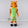 Custom Orange Black and Green Tiger in Sportswear Mascot Costume Adult Full Body Suit for Sports Events Custom Orange Black and Green Tiger in Sportswear Mascot Costume Adult Full Body Suit for Sports Events