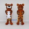 Custom Brown Black and White Tiger Mascot Costume Adult Full Body Suit for Wildlife Events Custom Brown Black and White Tiger Mascot Costume Adult Full Body Suit for Wildlife Events