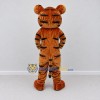 Custom Brown Black and White Tiger Mascot Costume Adult Full Body Suit for Wildlife Events Custom Brown Black and White Tiger Mascot Costume Adult Full Body Suit for Wildlife Events