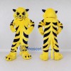 Custom Yellow and Navy Blue Tiger Mascot Costume Adult Full Body Suit for Wildlife Events Custom Yellow and Navy Blue Tiger Mascot Costume Adult Full Body Suit for Wildlife Events