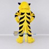 Custom Yellow and Navy Blue Tiger Mascot Costume Adult Full Body Suit for Wildlife Events Custom Yellow and Navy Blue Tiger Mascot Costume Adult Full Body Suit for Wildlife Events