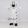 Custom White and Black White Tiger Mascot Costume Adult Full Body Suit for Wildlife Events