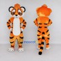 Custom Orange Black and White Tiger Mascot Costume Adult Full Body Suit for Children's Parties