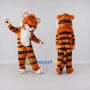 Custom Orange Black and White Tiger Mascot Costume Adult Full Body Suit for Wildlife Events