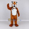 Custom Brown Black and White Tiger Mascot Costume Adult Full Body Suit for Wildlife Events Custom Brown Black and White Tiger Mascot Costume Adult Full Body Suit for Wildlife Events