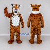 Custom Brown Black and White Tiger Mascot Costume Adult Full Body Suit for Wildlife Events Custom Brown Black and White Tiger Mascot Costume Adult Full Body Suit for Wildlife Events